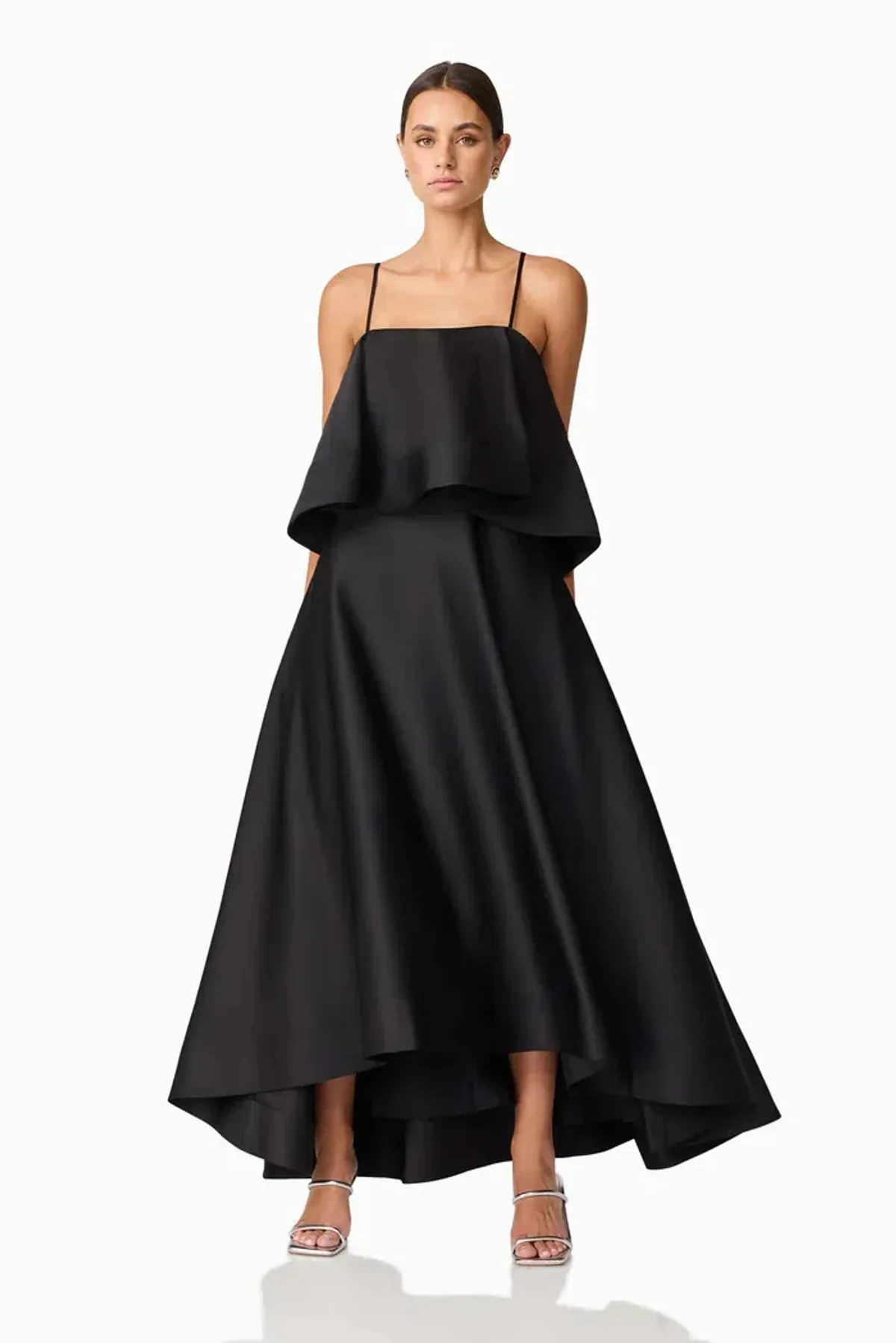 Elliat Reyna Tiered Maxi Dress in Black Size XS/AU 6 - Image 1