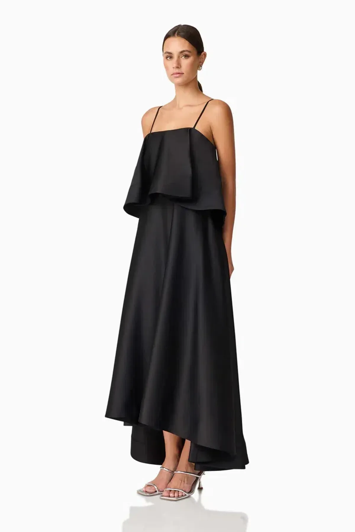 Elliat Reyna Tiered Maxi Dress in Black Size XS/AU 6 - Image 2