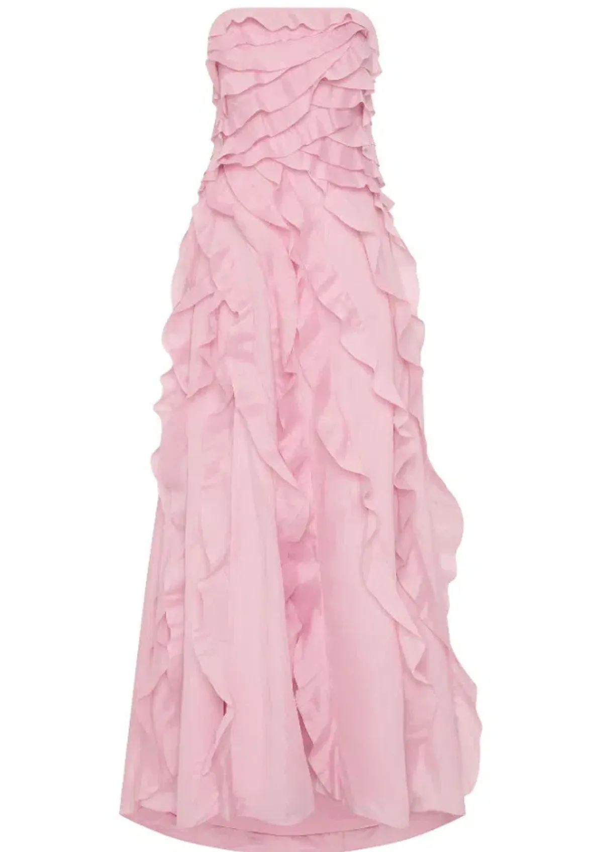 Aje Allairie Strapless Gown Chalk Pink Size 10 - Image 2