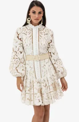 Zimmermann Edie Button Down Short Dress for rent on The Volte - image 1