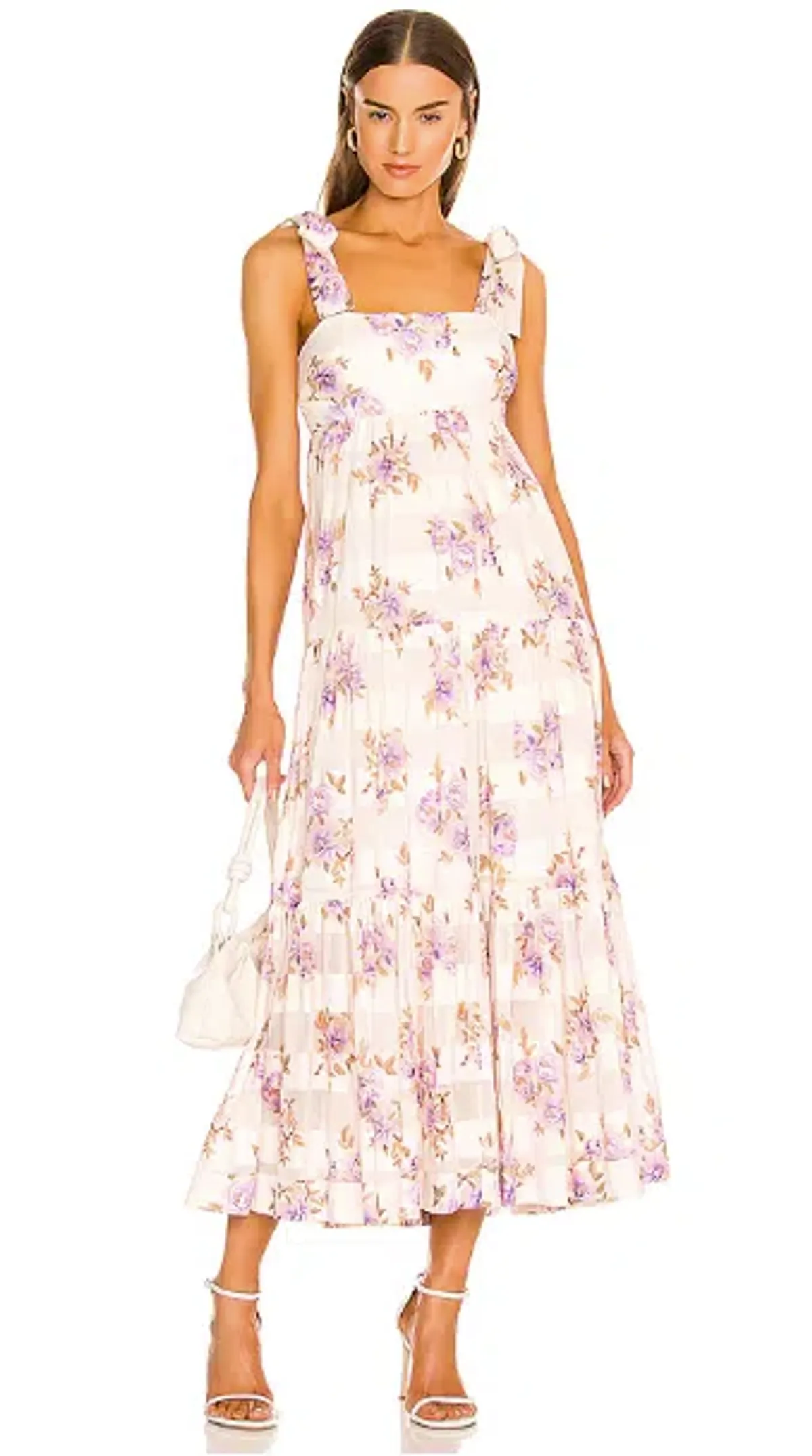Zimmermann Rosa Striped Picnic Dress in Lilac Rose - Image 1