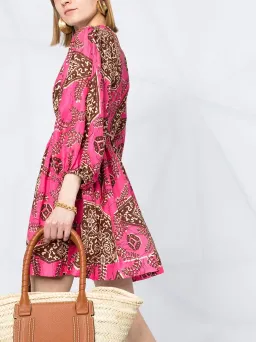 Zimmermann Lulu Plunge Printed Mini Dress for rent on The Volte - image 1