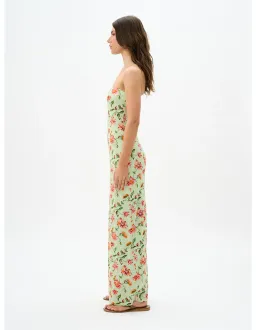 Roame Riva Maxi Dress in Pistachio Bloom Size AU12 for rent on The Volte - image 2