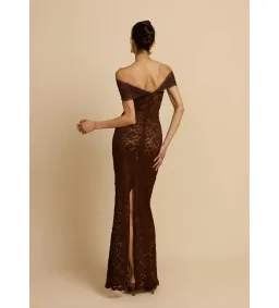 Arcina Ori Milana Maxi Dress Brown Size XS/AU 6 for rent on The Volte - image 4