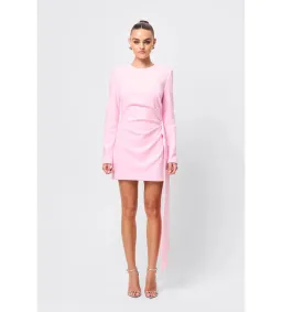 Mossman Sense of Mystery Draped Mini Dress Pink Size 12 for rent on The Volte - image 1