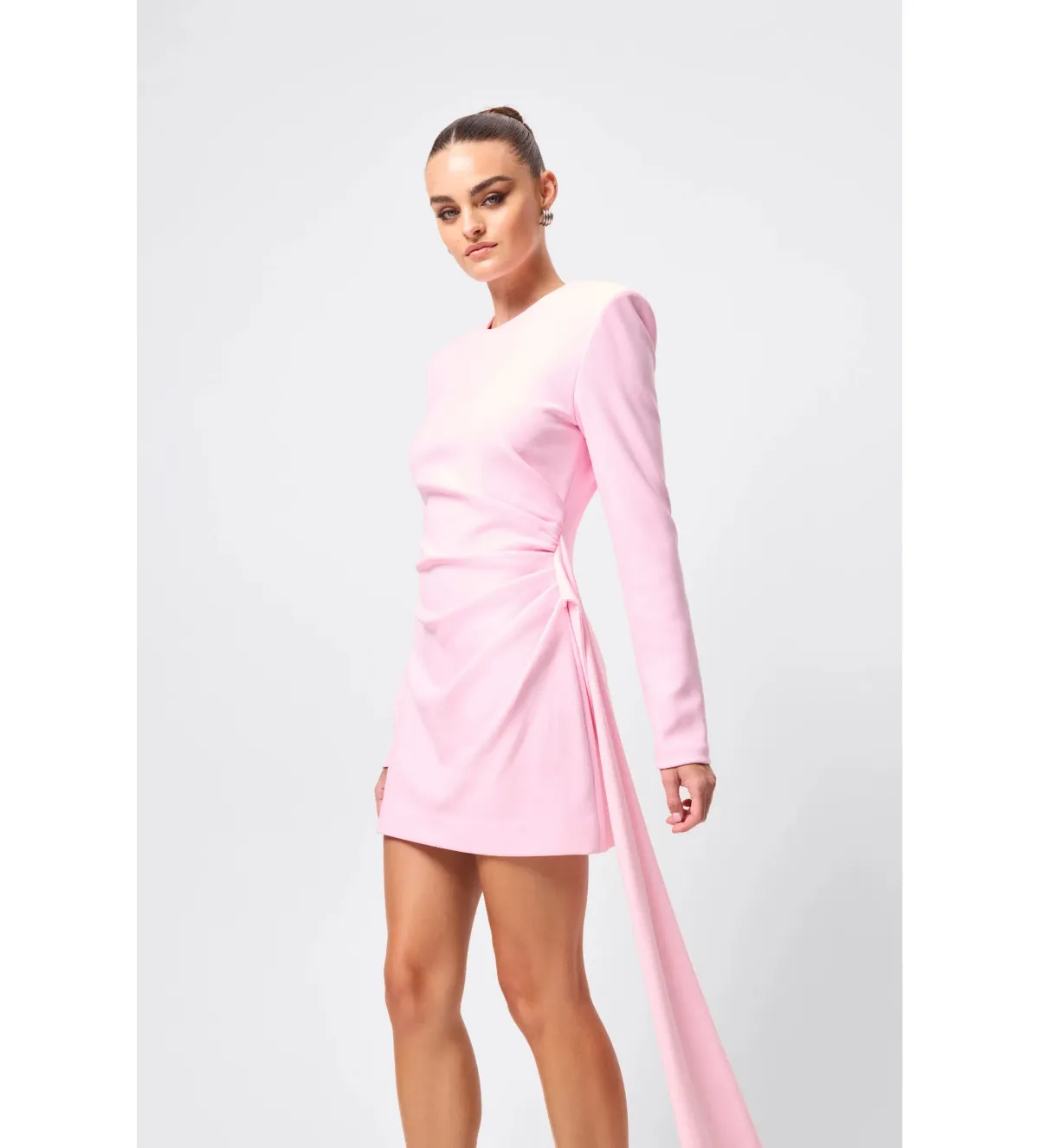 Mossman Sense of Mystery Draped Mini Dress Pink Size 14 - Image 5
