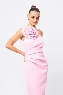 MOSSMAN DREAMSTATE MAXI DRESS / PINK / SIZE 14 for rent on The Volte - image 2