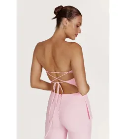 Meshki Astri Top and Allanah Pant Set Blush Pink Size M/AU 10 for rent on The Volte - image 3