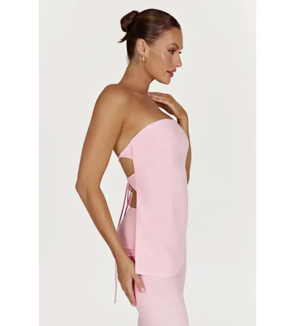 Meshki Astri Top and Allanah Pant Set Blush Pink Size M/AU 10 - Image 2