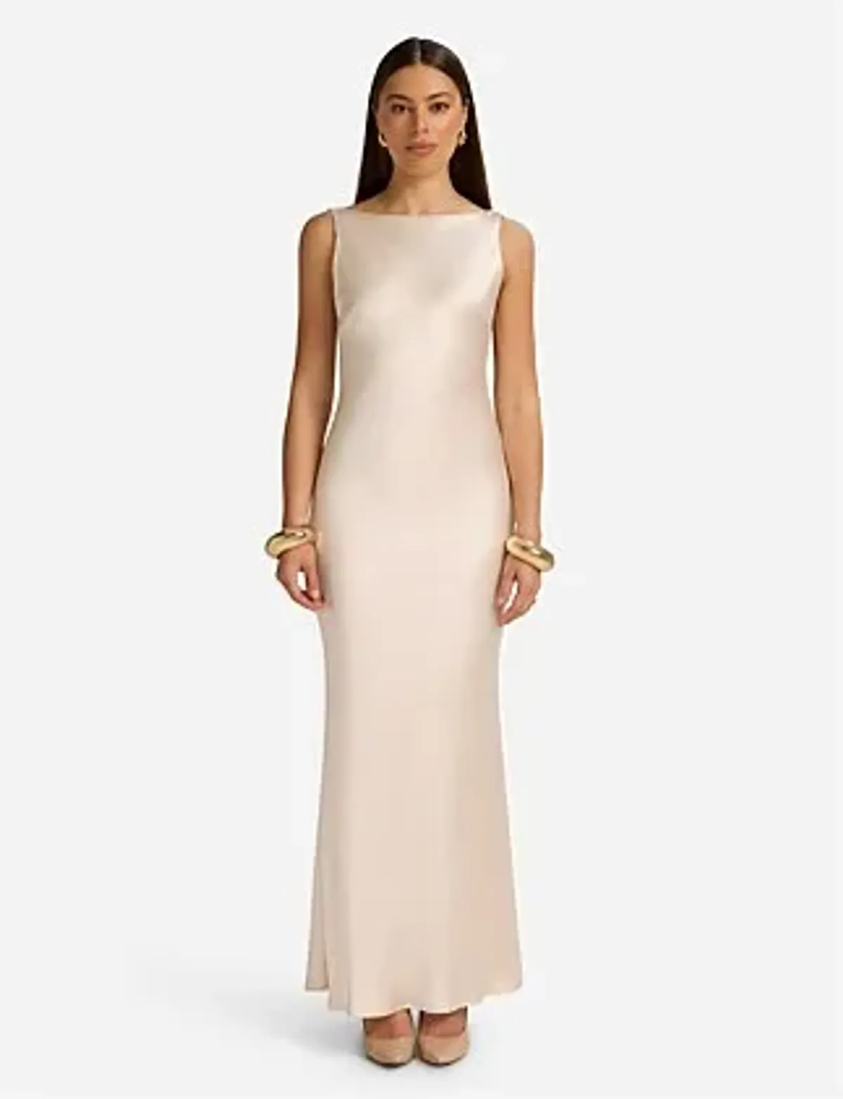 Runaway The Label Samsara Maxi Dress Champagne Size AU 6 - Image 1