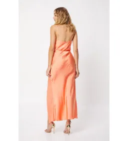 Mossman Crazy For You Midi Dress in Peach Size 8 for rent on The Volte - image 2