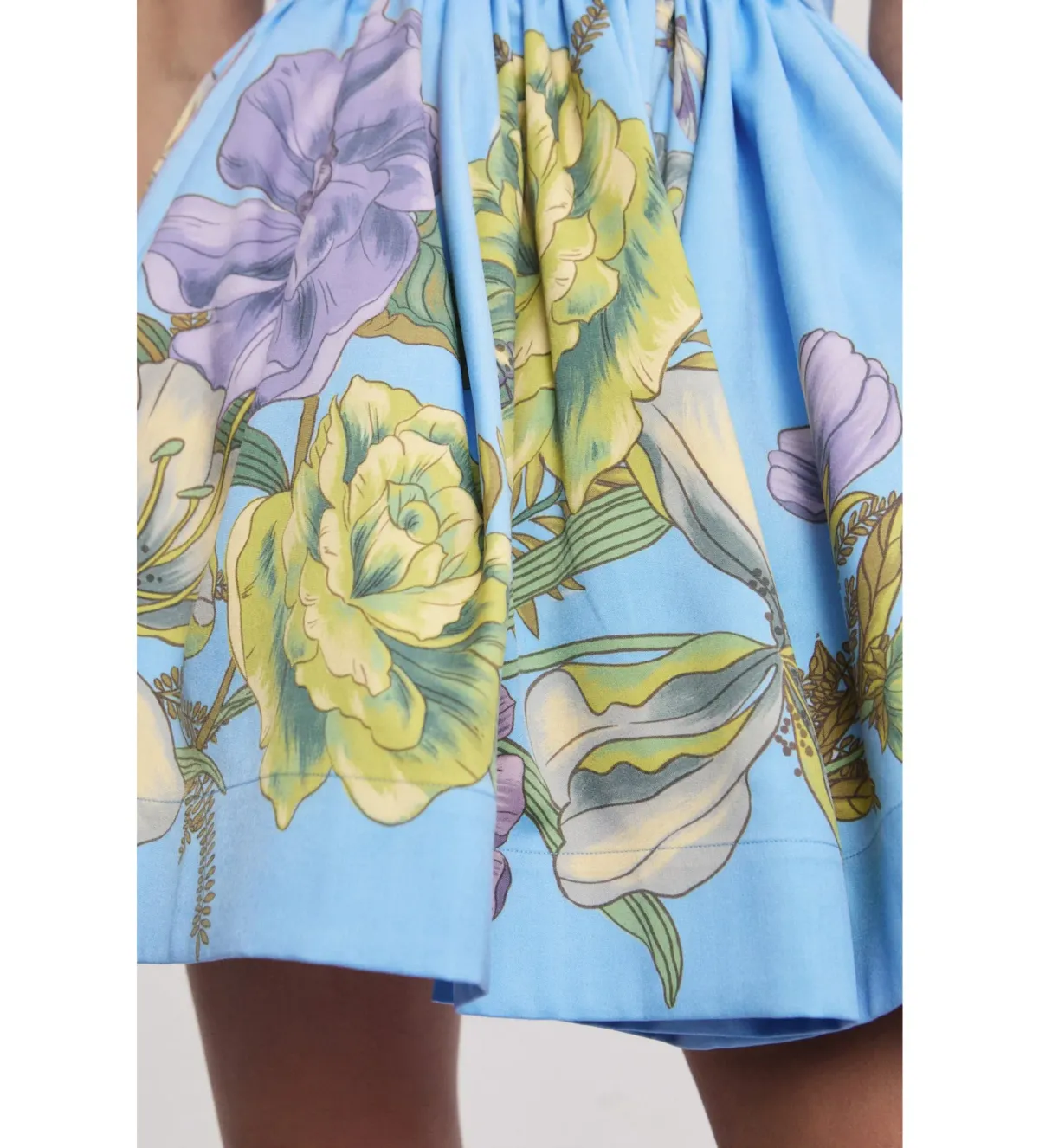 Alemais Donata Mini Dress in Blue Size 6 - Image 4