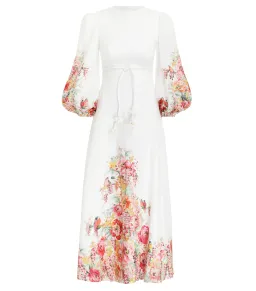Zimmermann Mae Midi Dress White Floral Size 0 / AU 8 for rent on The Volte - image 4