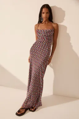 Maribel Lace Back Bias Maxi Dress Size 8 for rent on The Volte - image 1