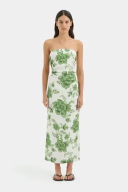 Sir Gardella Strapless Midi Dress for rent on The Volte - image 1