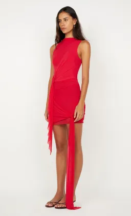 Bec & Bridge Deija Mini Dress in Strawberry Size 8 for rent on The Volte - image 4