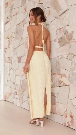 Billy J Boutique - Frances Maxi Dress in Yellow - Size 8 for rent on The Volte - image 6