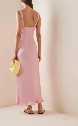 Anna Quan Etta Midi Dress Rosa Pink Size AU 12 for rent on The Volte - image 3