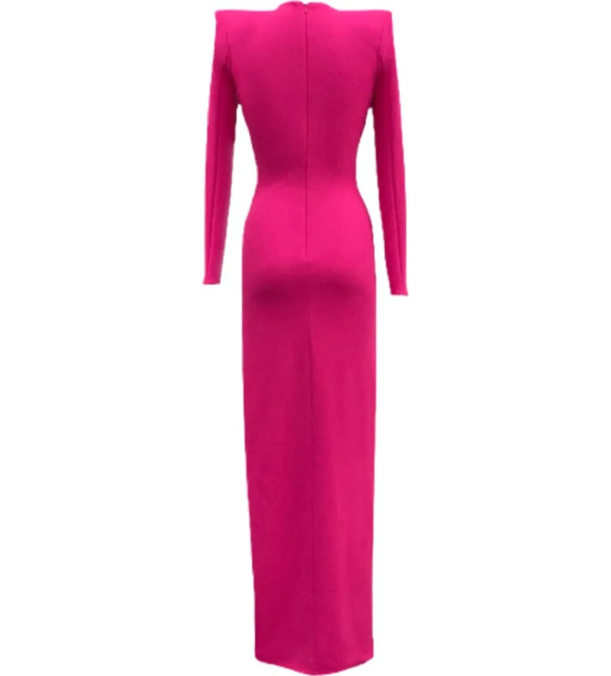 Meraki Official Alex Keyhole Gown Neon Pink Size AU 8 - Image 6
