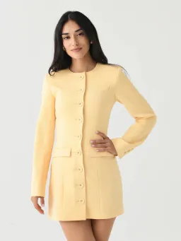 ANNA QUAN Eva Dress Butter Yellow 8 for rent on The Volte - image 3