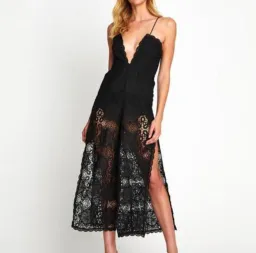 Alice McCall Diamond Veins Jumpsuit size 8 for rent on The Volte - image 1