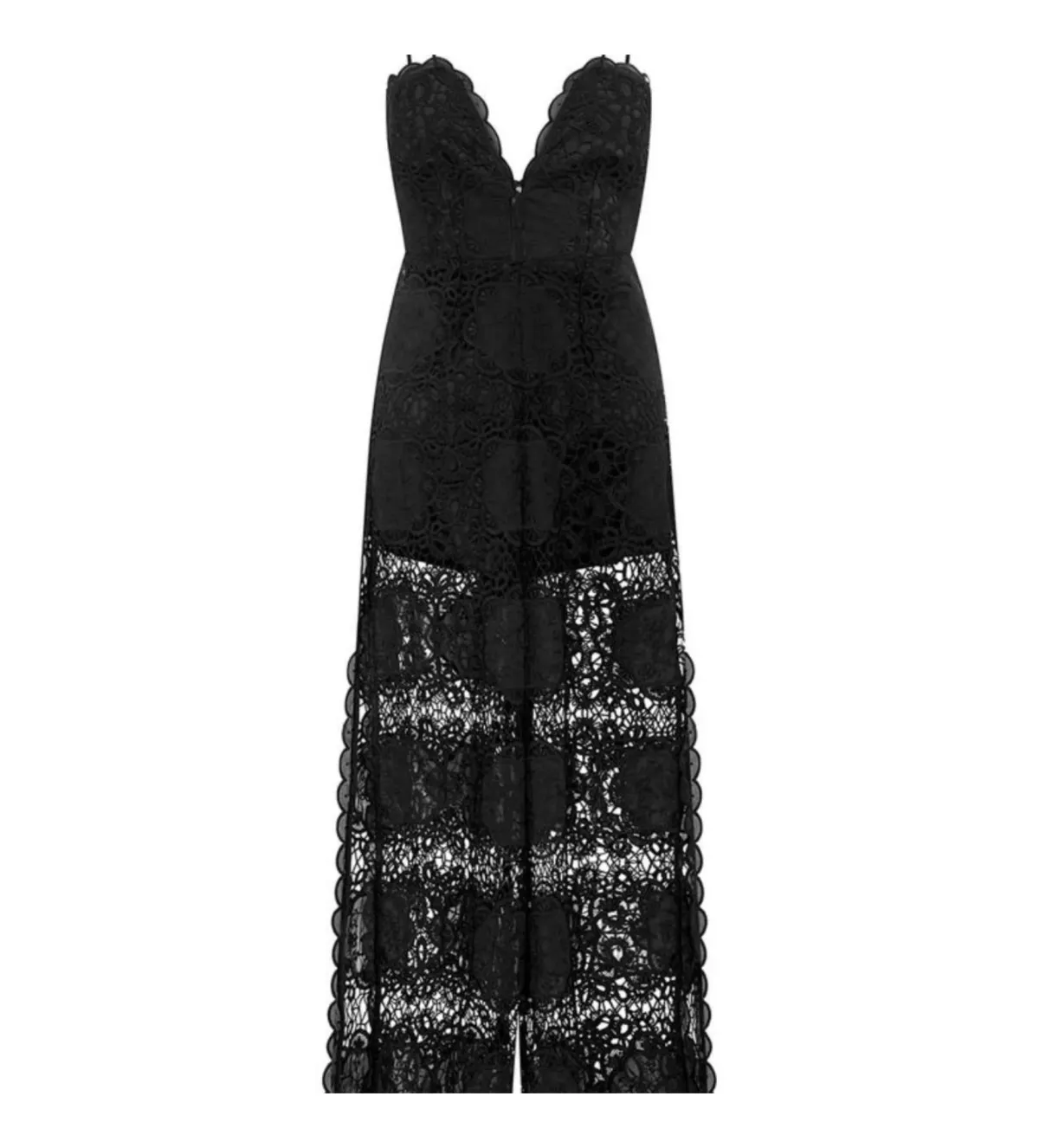 Alice McCall Diamond Veins Jumpsuit Black Lace Size AU 8 - Image 4