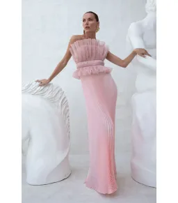 L'Idee Masquerade Maxi Gown in Ballet Shimmer Size AU 10 for rent on The Volte - image 1