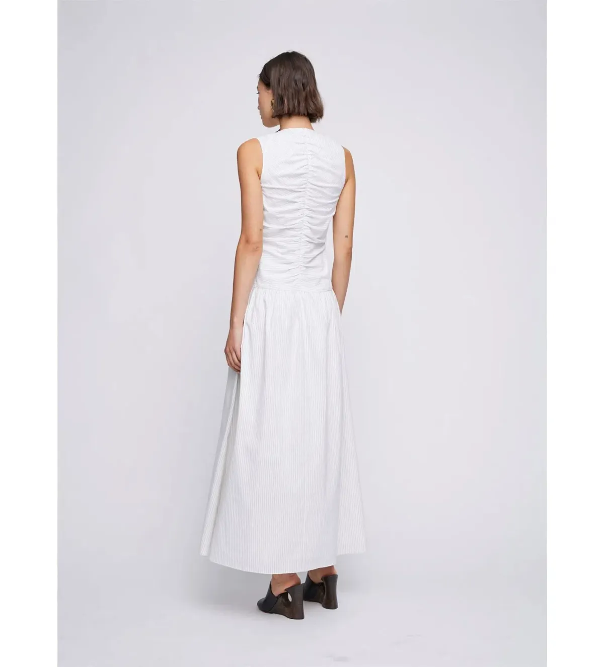 Anna Quan Arabella Maxi Dress Cotton Poplin Size AU 8 - Image 3