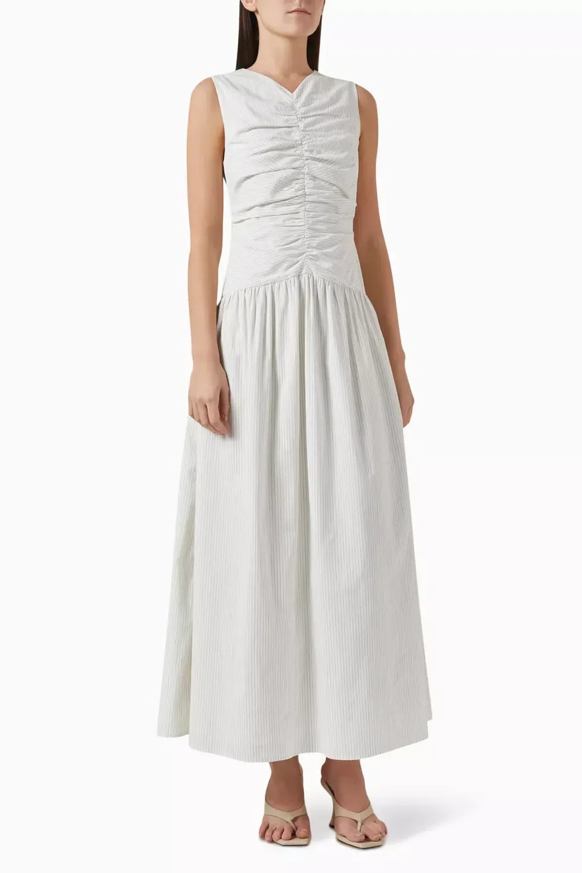 ANNA QUAN Arabella Maxi Dress Taupe Stripe 8 - Image 3