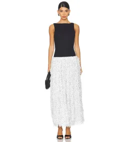 Anna Quan Leni Maxi Dress Spot Fringe Size AU 6 for rent on The Volte - image 1
