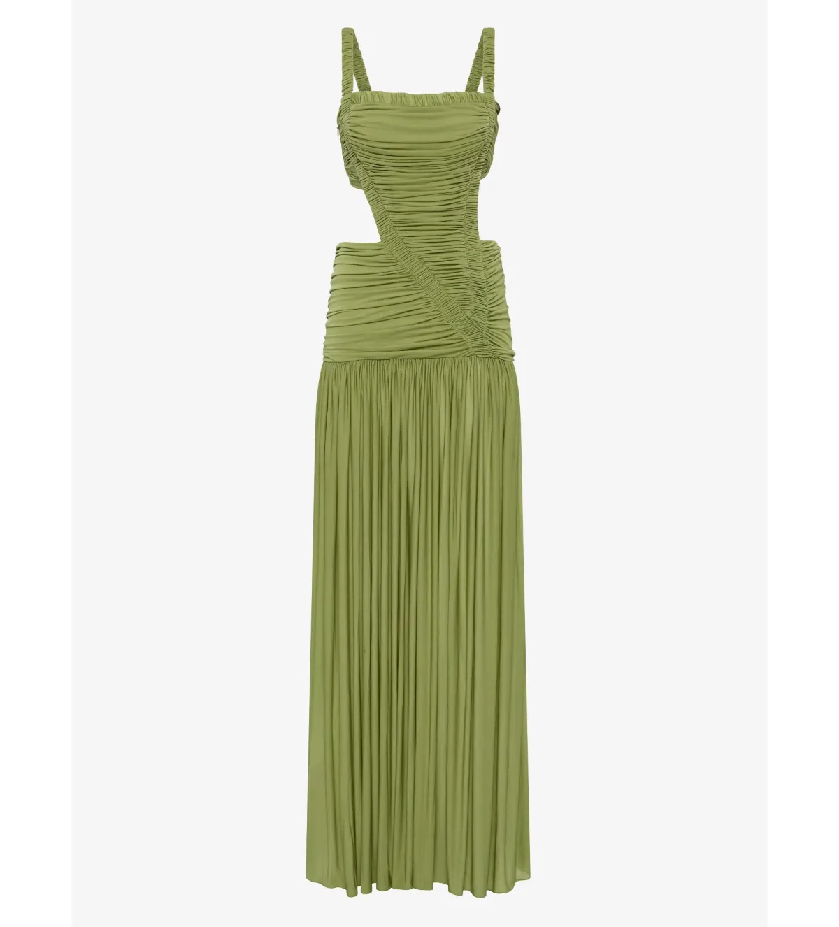Christopher Esber Orion Separation Gown Green Olive Size AU 8 - Image 6