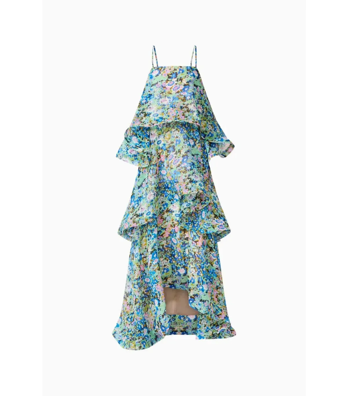 Elliatt Armani Tiered Maxi Dress in Blue Floral Size S / AU 8 - Image 3