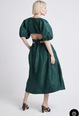 Aje Mimosa Cutout Dress Emerald Size 8 for rent on The Volte - image 2