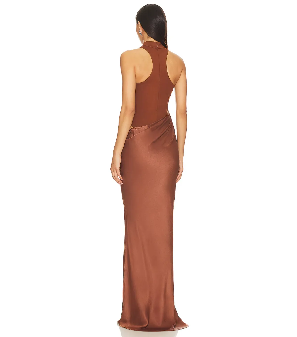 Camila Coelho Estrella Maxi Dress Nutshell Brown Size S / AU 8 - Image 2