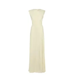Odd Muse The Ultimate Muse Drape Back Maxi Dress Butter Cream Size 8 for rent on The Volte - image 3