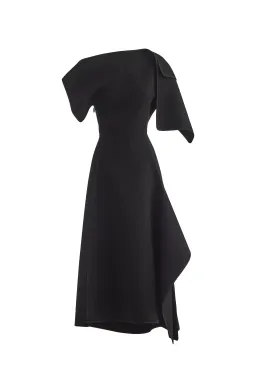 Maticevski Diadem Midi Dress in Black Size AU 14 for rent on The Volte - image 4