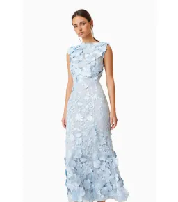 Elliatt Selene Cocktail Midi Dress Blue Size AU 4 for rent on The Volte - image 3