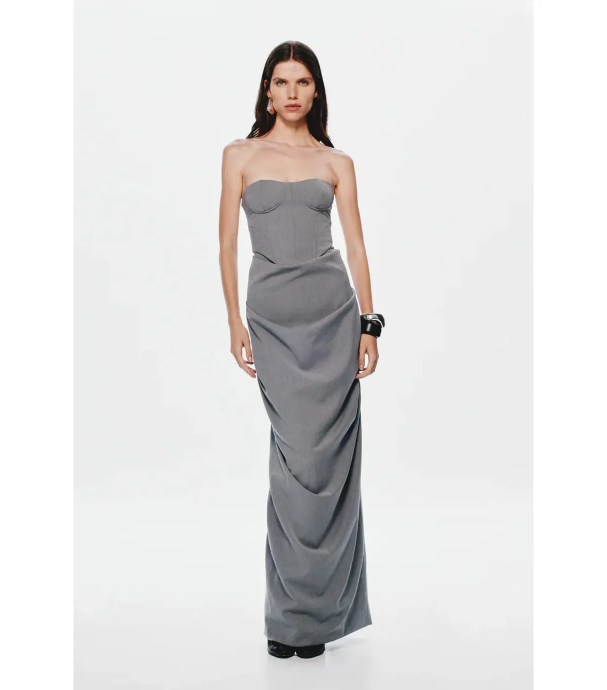 MISHA The Henri Suiting Top and Maxi Skirt Grey Size 6/XS - Image 1