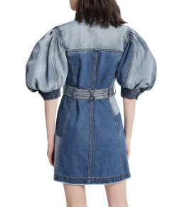 Aje Freecycle Denim Dress Multi Denim Wash Size AU 8 for rent on The Volte - image 3