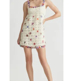 Antipodean Echo Crochet Flower Mini Dress Size AU 6 for rent on The Volte - image 5