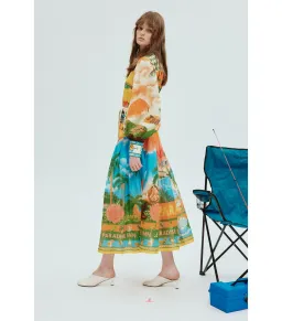 Alemais Paradiso Midi Shirtdress in Multi Size AU 10  for rent on The Volte - image 3