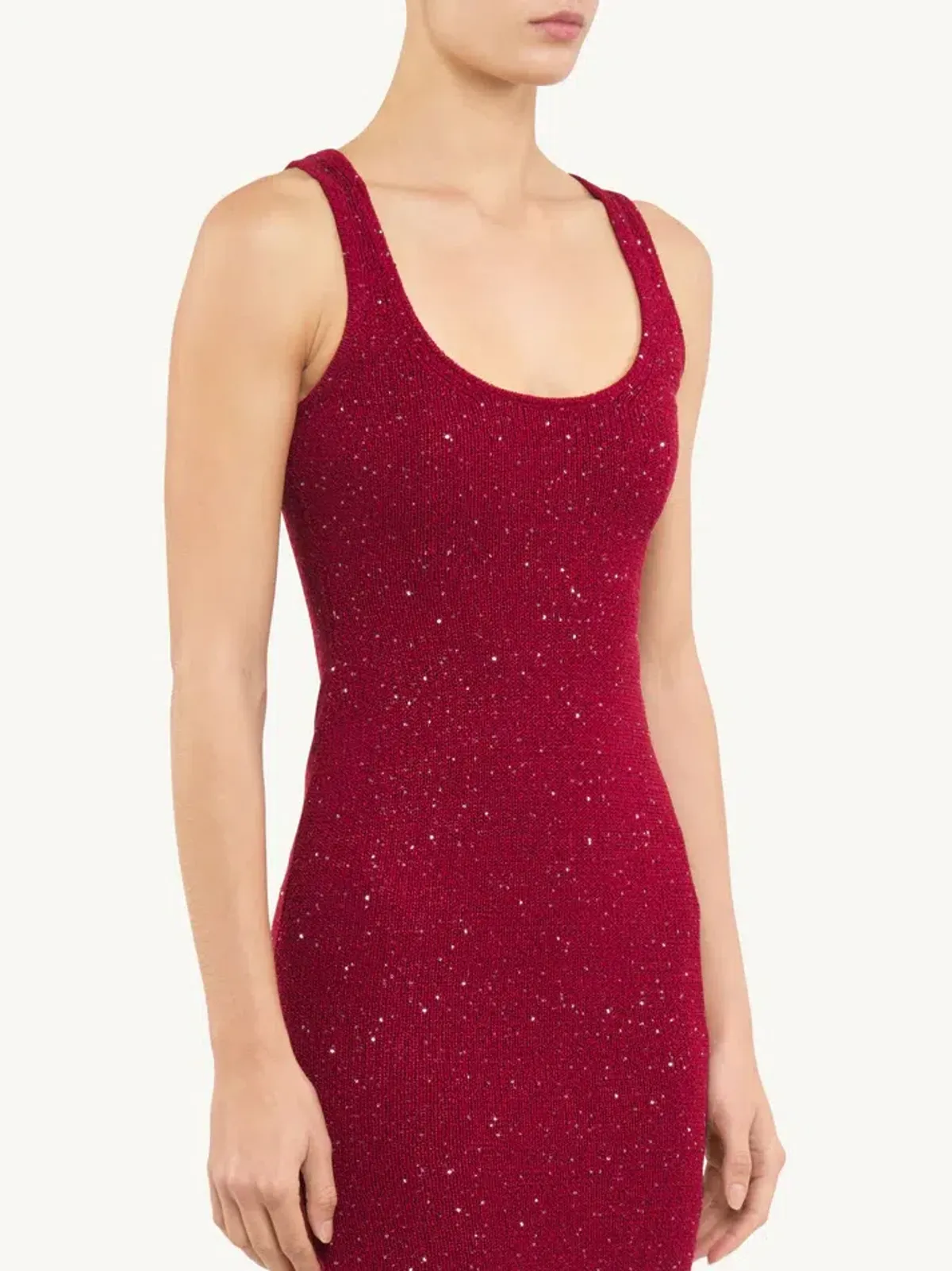 Asta Resort Ana Maxi Dress Wine Sequin Size XS / AU 6 - Image 2