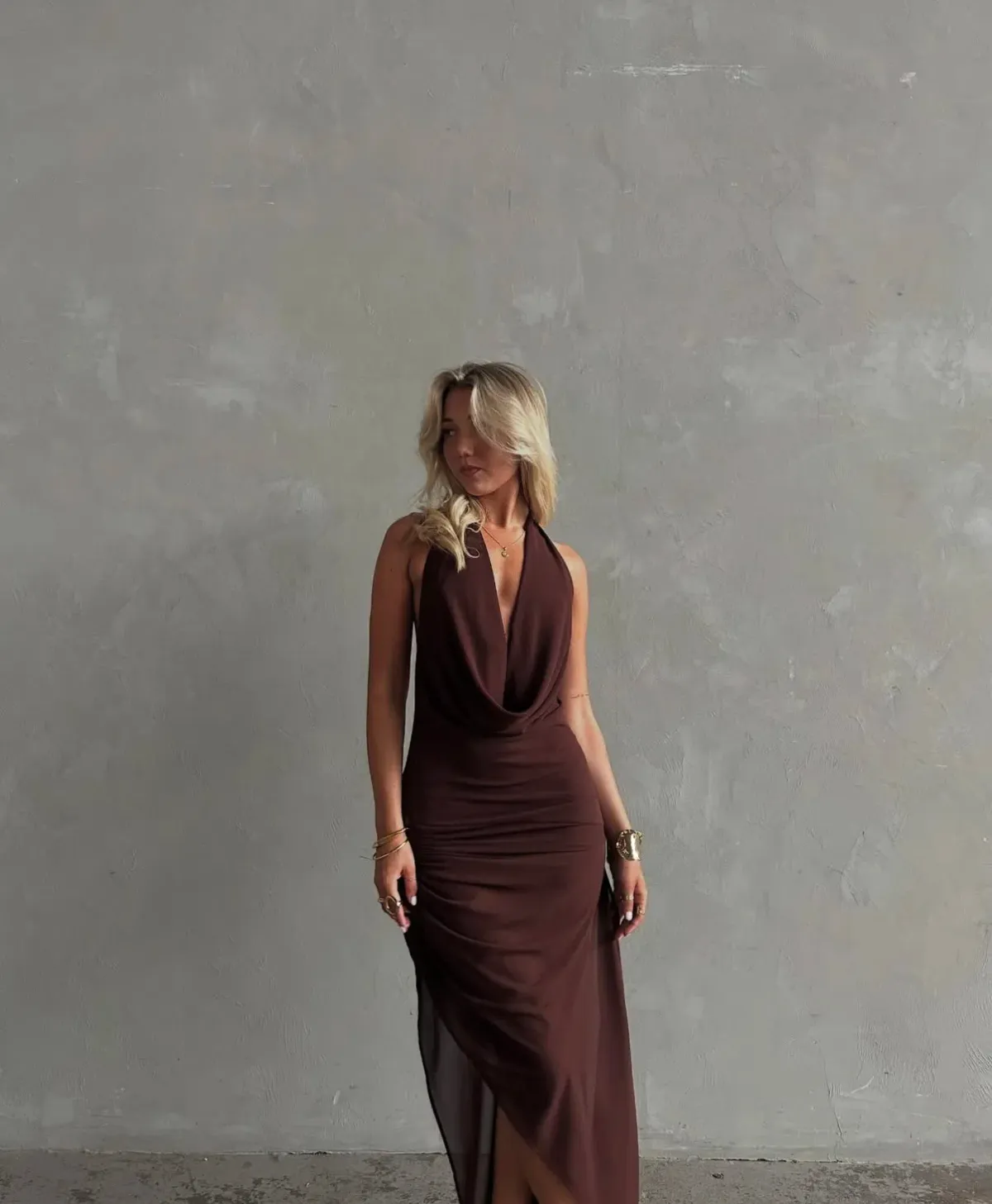 Natalie Rolt Anastasia Mini Dress in Espresso Size 1 / AU 8 - Image 2