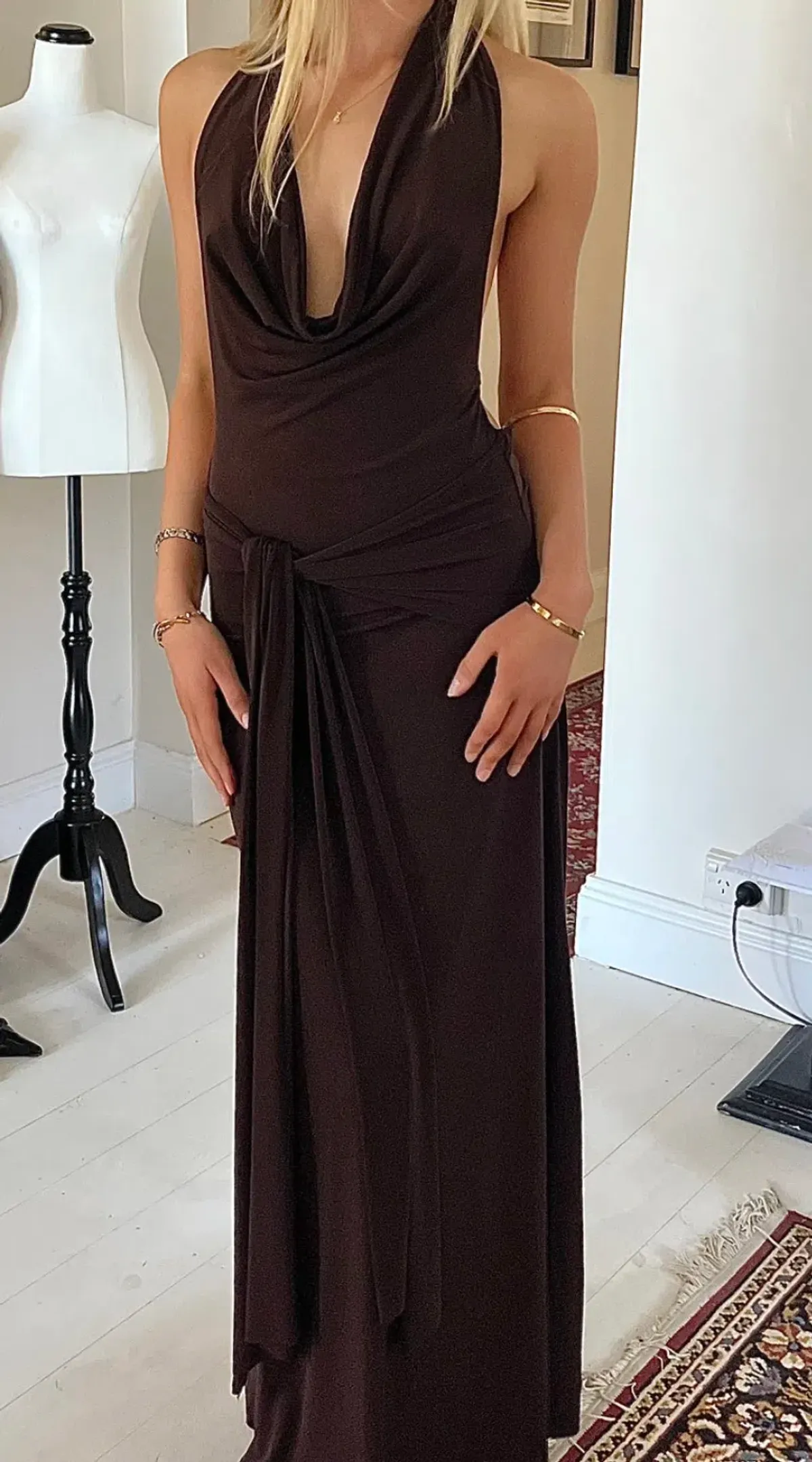 LaMarie Nadia Maxi Dress Brown Size S / AU 8 - Image 2