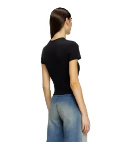 Diesel T-UNCUTIE-LONG-OD-Q1 Tshirt Black Size AU 8 for rent on The Volte - image 3