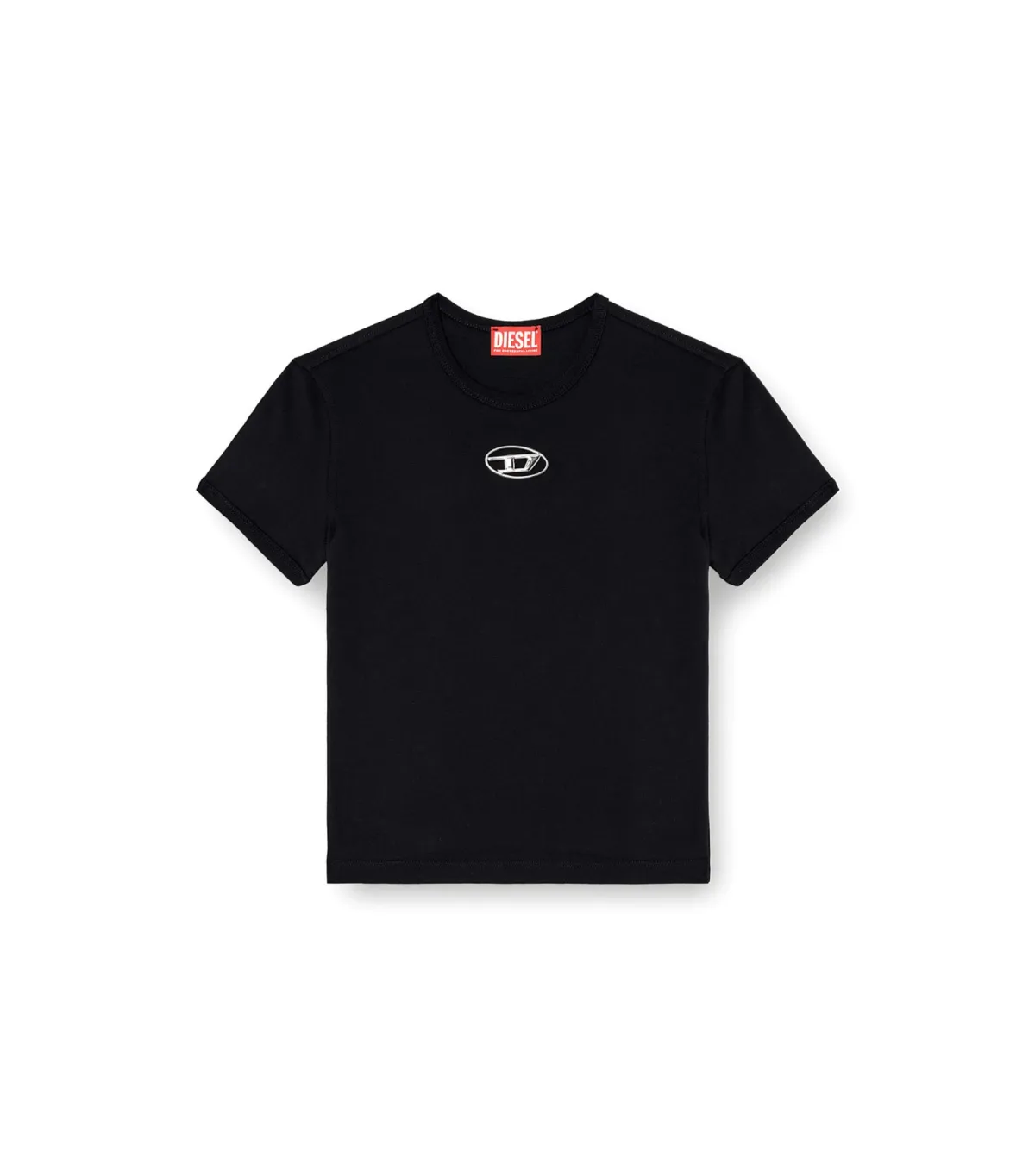 Diesel T-UNCUTIE-LONG-OD-Q1 Tshirt Black Size AU 8 - Image 4