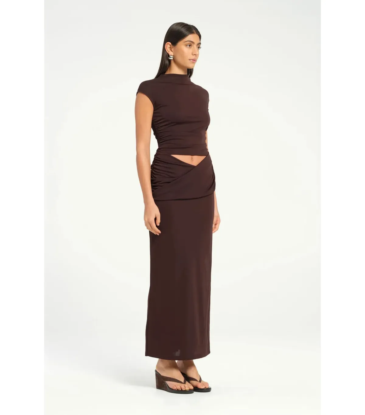 Benni Royce Maxi Dress Brown Size AU 10 - Image 2
