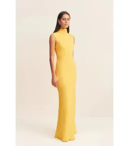 Shona Joy Pierce Sleeveless Maxi Dress in Sunflower Size AU 8 for rent on The Volte - image 3