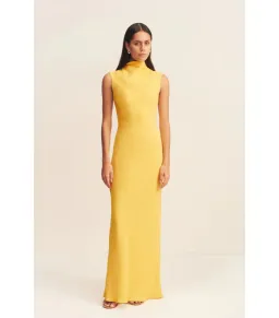 Shona Joy Pierce Sleeveless Maxi Dress in Sunflower Size AU 8 for rent on The Volte - image 1