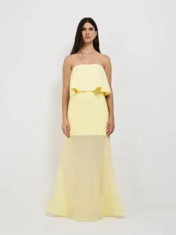 Sheike Gemini Dress Yellow Size 16  for rent on The Volte - image 1